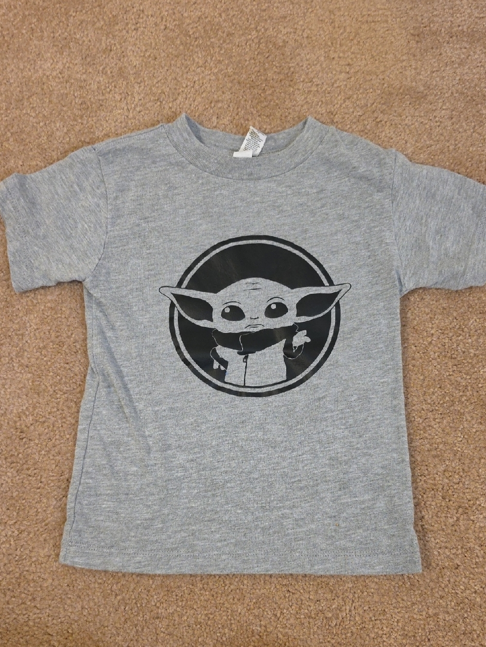 Star Wars Kids Grey Tee with Grogu Graphic